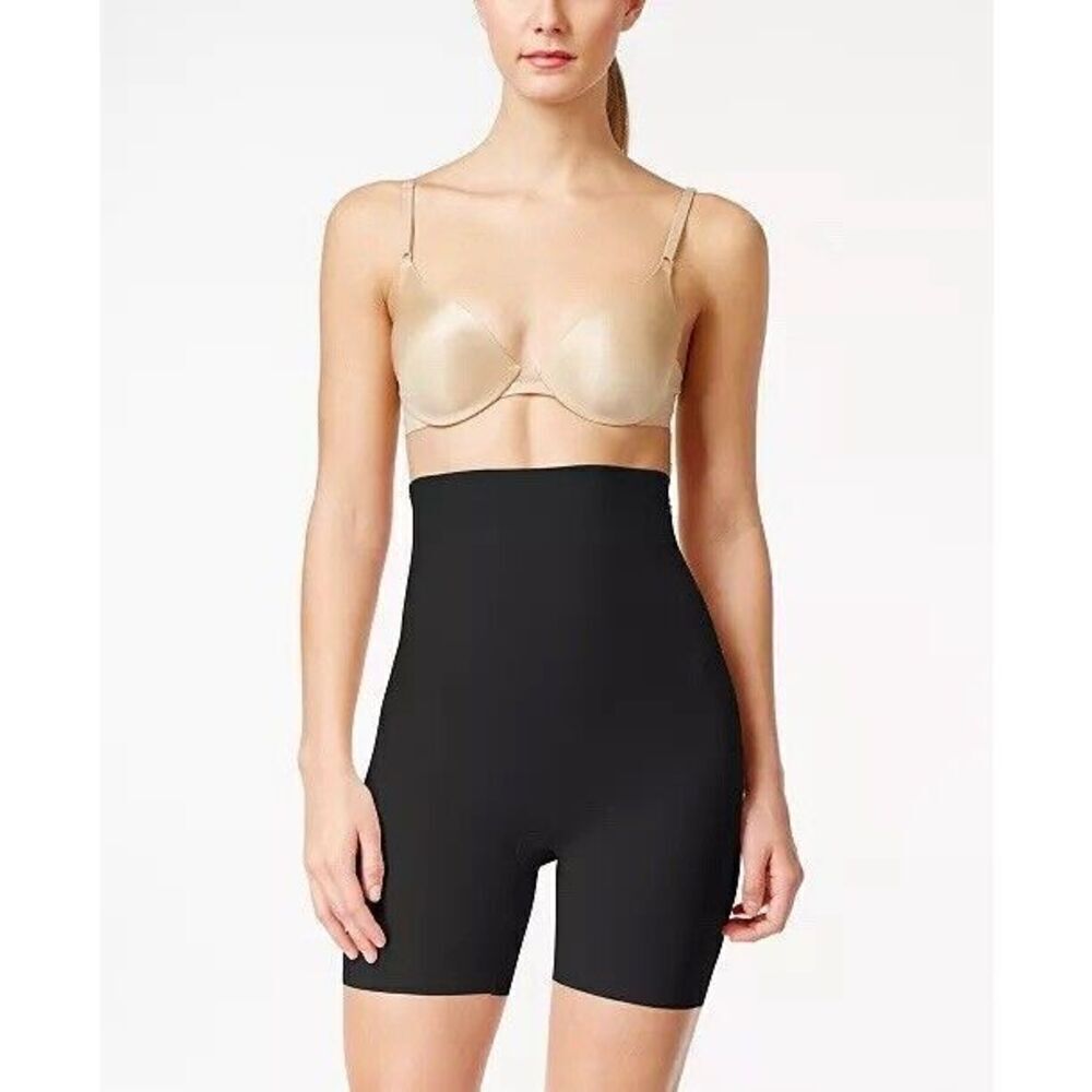 Maidenform Women's Light Control High-Waist Thigh Slimmer DM2561 2XL Black short